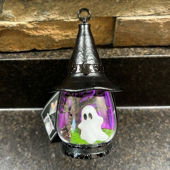 Bath & Body Works Other - Bath & Body Works Black Witch Hat Lantern with Ghost/Tree✨️Lights Up